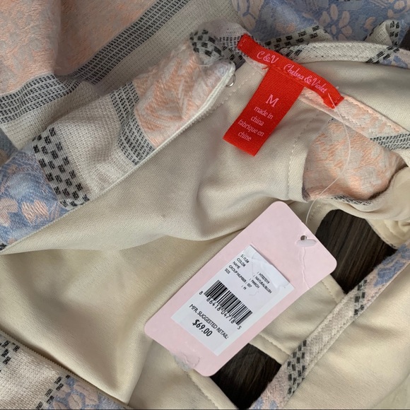 NWT Chelsea & Violet Printed Halter Cutout Dress - Picture 6 of 7